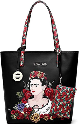 Bolsa tipo tote con monedero Viva la vida  Frida Kahlo
