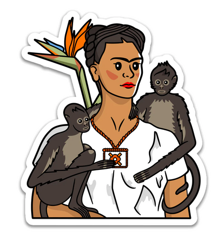 sticker - Autorretrato con monos