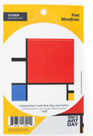 Sticker - Composición II en rojo, azul y amarillo