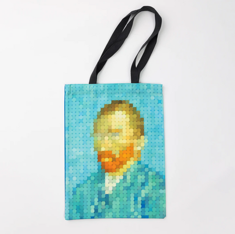 Bolso tipo tote Pixel Art - Van Gogh