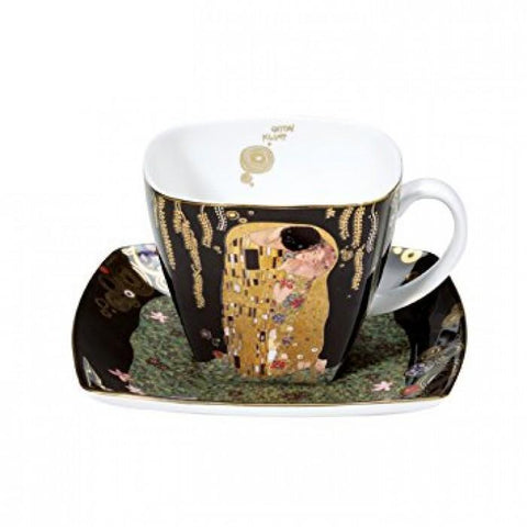 Juego de café   “The Kiss" y "El Abrazo" Klimt.